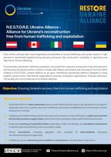 R.E.S.T.O.R.E. Ukraine Alliance - Alliance for Ukraine’s reconstruction free from human trafficking and exploitation