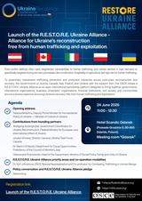 Launch of the R.E.S.T.O.R.E. Ukraine Alliance - Alliance for Ukraine’s reconstruction free from human trafficking and exploitation