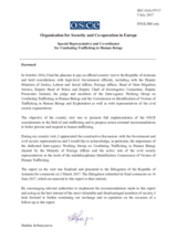 Report by OSCE Special Representative and Co-ordinator for Combating Trafficking in Human Beings, Madina Jarbussynova, following her official visit to Armenia Report by OSCE Special Representative and Co-ordinator for Combating Trafficking in Human Beings, Madina Jarbussynova, following her official visit to Armenia