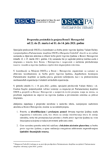 Preporuke proistekle iz posjeta Bosni i Hercegovini od 22. do 25. marta i od 11. do 14. jula 2021. godine 