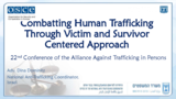 Presentation by Dina Dominitz, National Anti-Trafficking Co-ordinator, Ministry of  Justice (Israel)
