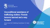 Presentation by Venla Roth, National Anti-Trafficking Co-ordinator, Ministry of Justice  (Finland)