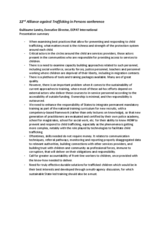 Presentation by Guillaume Landry, Executive Director of ECPAT International