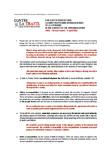 Speech by Geneviève Colas, Co-ordinator of the NGO network “Together against Trafficking in Human Beings” for Secours Catholique - Caritas  France