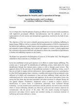 Report by the OSCE Special Representative and Co-ordinator for Combating Trafficking in Human Beings, Valiant Richey, following the country visit to Latvia 22-25 March 2022 Report by the OSCE Special Representative and Co-ordinator for Combating Trafficking in Human Beings, Valiant Richey, following the country visit to Latvia 22-25 March 2022