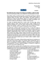 Recomendaciones sobre la mejora de los esfuerzos para identificar y mitigar los riesgos de trata de seres humanos en línea como resultado de la crisis humanitaria en Ucrania 