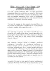 Speech by Maria Kyrmizi Antoniou, Head of the Cyprus Financial Intelligence Unit