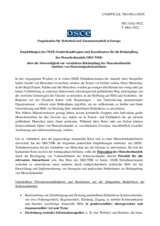 Empfehlungen des OSZE-Sonderbeauftragten und Koordinators für die Bekämpfung des Menschenhandels (SR/CTHB) über die Notwendigkeit zur verstärkten Bekämpfung des Menschenhandels inmitten von Massenmigrationsströmen