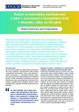 Řešení problematiky obchodování s lidmi v souvislosti s humanitární krizí v důsledku války na Ukrajině - Kodex chování pro první respondenty