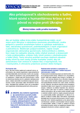 Ako pristupovať k obchodovaniu s ľuďmi, ktoré súvisí s humanitárnou krízou a má pôvod vo vojne proti Ukrajine - Etický kódex osôb prvého kontaktu