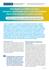 Abordagem ao tráfico de seres  humanos relacionado com a crise humanitária  decorrente da guerra contra a Ucrânia - Código de conduta para os operacionais de primeira linha