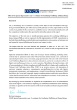 Report by the OSCE Special Representative and Co-ordinator for Combating Trafficking in Human Beings, Dr. Kari Johnstone, following the country visit to Spain, 11 – 14 February 2025 Report by the OSCE Special Representative and Co-ordinator for Combating Trafficking in Human Beings, Dr. Kari Johnstone, following the country visit to Spain, 11 – 14 February 2025