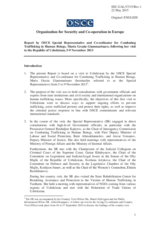 Report by OSCE Special Representative and Co-ordinator for Combating Trafficking in Human Beings, Maria Grazia Giammarinaro, following her visit to Uzbekistan, 5-9 November 2013 Report by OSCE Special Representative and Co-ordinator for Combating Trafficking in Human Beings, Maria Grazia Giammarinaro, following her visit to Uzbekistan, 5-9 November 2013