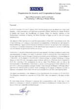 Report by OSCE Special Representative and Co-ordinator for Combating Trafficking in Human Beings, Madina Jarbussynova, following her official visit to the Czech Republic, 26-27 November 2015 and 21 January 2016 Report by OSCE Special Representative and Co-ordinator for Combating Trafficking in Human Beings, Madina Jarbussynova, following her official visit to the Czech Republic, 26-27 November 2015 and 21 January 2016